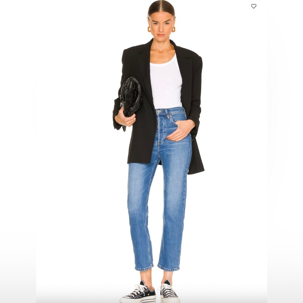 RE/DONE Dusted Blue 70s Stove Pipe Jeans - Size 27